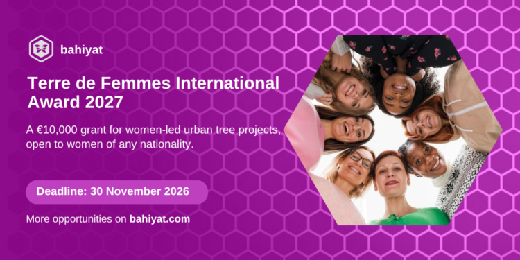 Card for the Yves Rocher Foundation Terre de Femmes International Award 2027